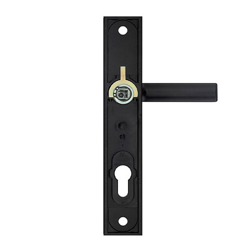 Ручки на планці з протектором ROSTEX R1 R 90мм (38-55мм) фіксована-натискна чорний - Фото №3