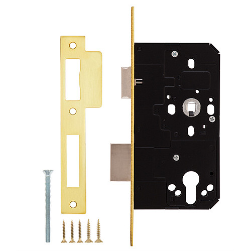 Механізм замка SANTOS 785 (BS60*85мм) матова латунь - Фото №6