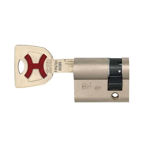 Циліндр половинка CISA AP4 S 40 (30*10) нікель матовий 3 ключі - Фото №5