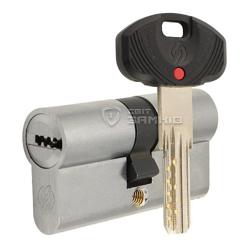Циліндр SECUREMME K2 90 (45*45) матовий хром - Фото №1
