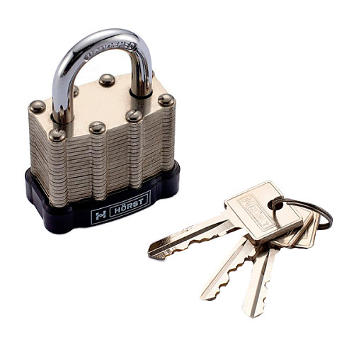 Замок навесной HORST HR-LS-40E (3 ключа) - Фото №3