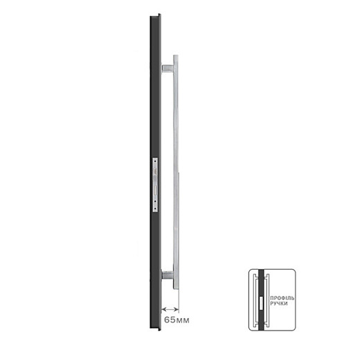 Ручка скоба ROSTEX Alfa 900/800 (половинка) нержавіюча сталь матова - Фото №2