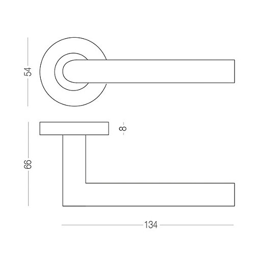 Ручки на розетте MVM ST-1108 (Tt11-Et11) SS нержавеющая сталь - Фото №4