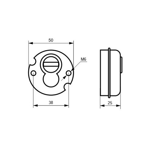 Протектор DISEC MONOLITO SFERIK BD200 25мм хром полірований - Фото №5