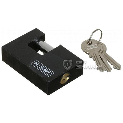 Замок навісний HORST HR-SU1-75E (3 ключа) - Фото №3