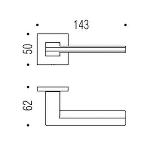 Ручки на розеті COLOMBO Electra MS11 (FF29BZG-FF23/PT19) матовий хром - Фото №3