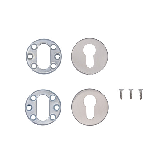 Накладки на сердцевину CISA 06093.00 круглая нержавеющая сталь. - Фото №3