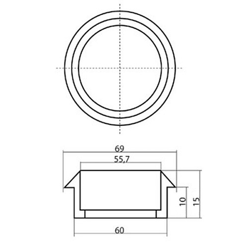 Чашка KEDR СV01-10-69 AB бронза  - Фото №2
