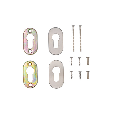 Накладки на сердцевину CISA 06093.04 овальная нержавеющая сталь. - Фото №3