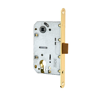 Механизм замка MVM P-2056 PZ (BS50*85мм) пласт.язичок SB матовая латунь