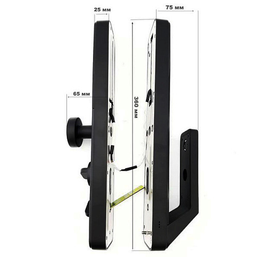 Розумний замок PES Boxer Face-ID накладний чорний - Фото №8