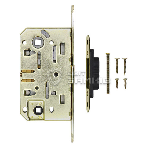 Механізм замка GAVROCHE GR96-M WC (BS50*96мм) магніт.язичок PB золото - Фото №4