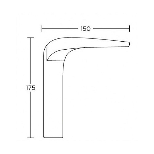 Ручки на планці CONVEX 2055 хром - Фото №2
