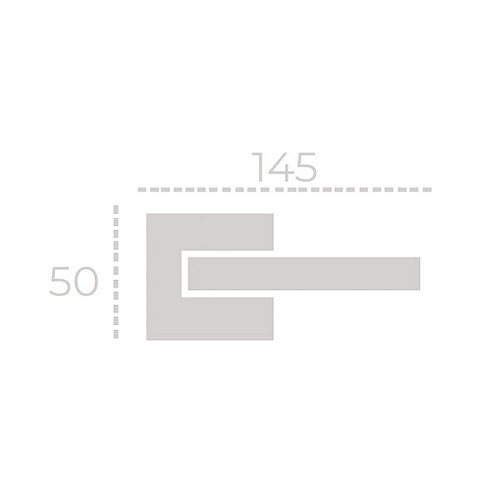 Ручки на розеті FORME Milly 133Q/Slim C01 хром полірований - Фото №3