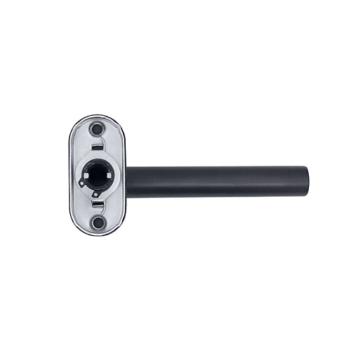 Ручки на розеті ABARO Lido FM фіксована-натискна антрацит - Фото №7