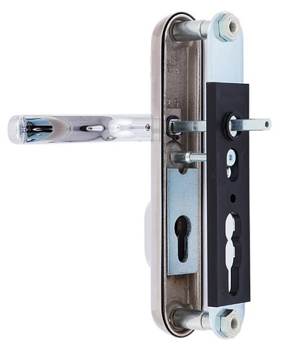 Ручки на планці з протектором ROSTEX Decor R 72мм (38-45мм) хром матовий - Фото №5