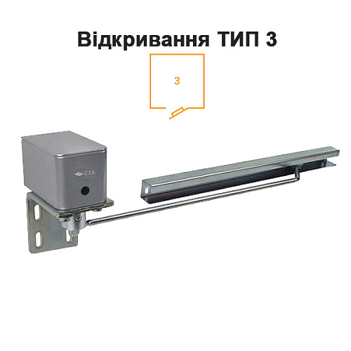 Дотягувач для хвіртки CISA C1310.11.2.97 пружинний до 55кг правий сірий - Фото №3