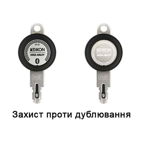 Цилиндр IKON e-CLIQ 95T (45i*50T) никель сатин - Фото №9