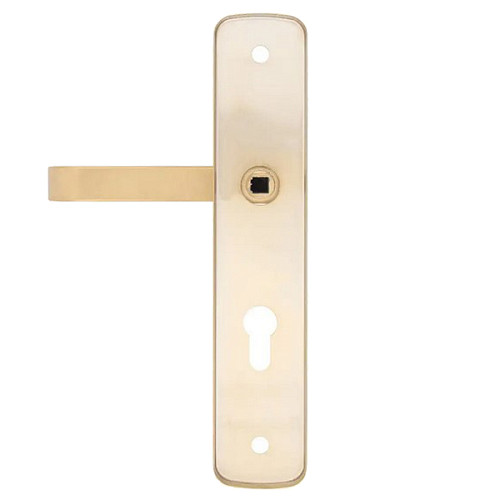 Ручки на планці з протектором ROSTEX Astra R 85мм (38-55мм) фіксована-натискна матовий титан PVD	 - Фото №3