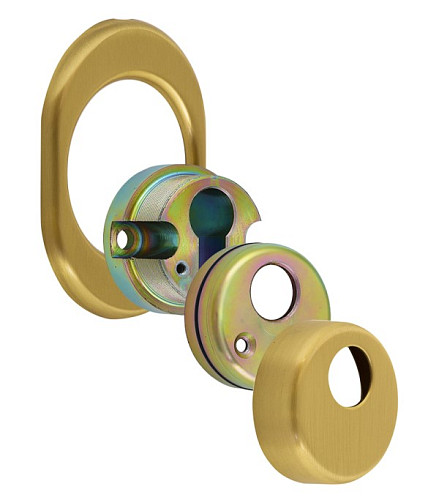 Протектор DISEC CONTRO CD2100 30 / 40мм латунь матовая - Фото №2