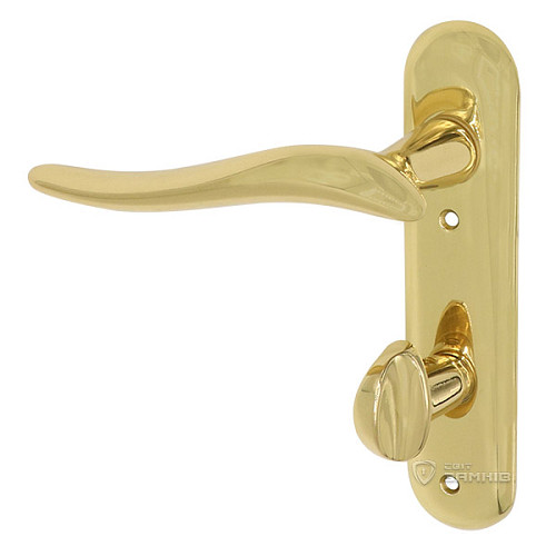 Ручки на планці Гамма к/п 72 WC OLV золото - Фото №3