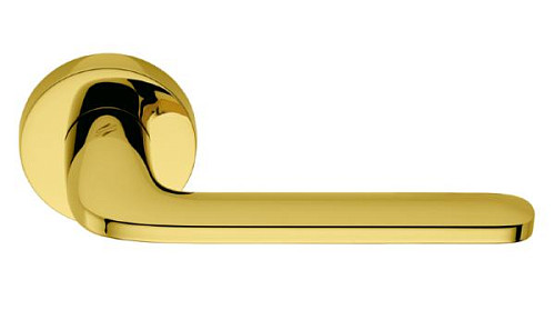 Ручки на розетте COLOMBO Roboquattro ID41 (CD69BZGG-CD63GB) полированная латунь - Фото №2