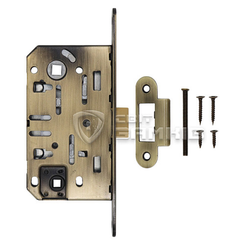 Механизм замка CLASS 410B-S Kevlar (BS50*96мм) WC пласт.язичок AB старая бронза - Фото №4