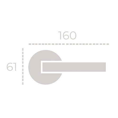 Ручки на розетте FADEX Libra 229C B02 бронза матовая - Фото №3