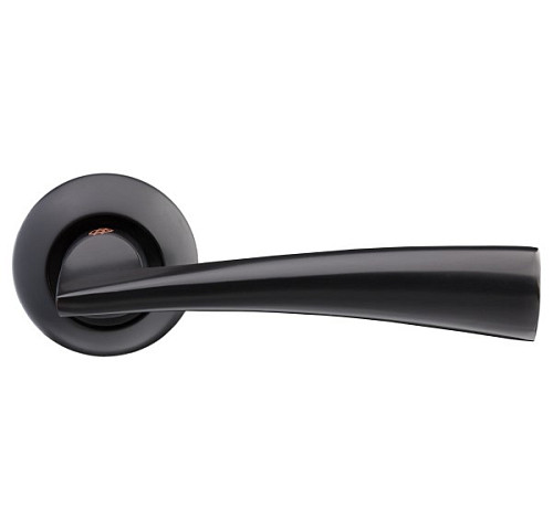 Ручки на розеті GAVROCHE Vanadium AL-A5 BLACK чорний - Фото №2