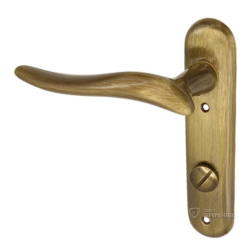 Ручки на планці Гамма к/п 72 WC OGR бронза - Фото №3