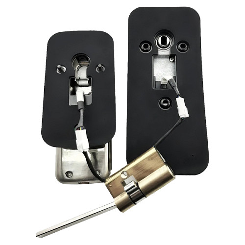 Умный замок PES David накладной нержавеющая сталь - Фото №4