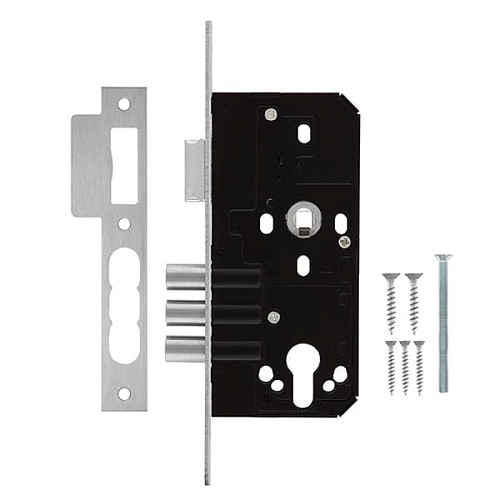 Механізм замка SANTOS 972 (BS50*72мм) матовий хром - Фото №6