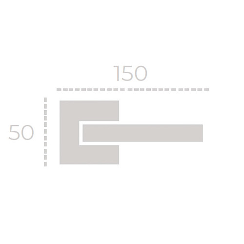 Ручки на розеті FORME Naxos 215Q G01 графіт - Фото №3