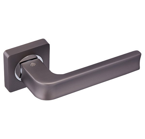 Ручки на розеті GAVROCHE Californium AL-A1 MBN/CP графіт/хром - Фото №2