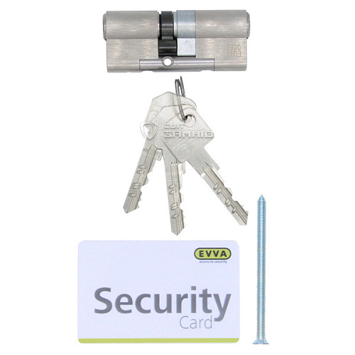 Циліндр EVVA EPS 87 (41*46) нікель сатин - Фото №2