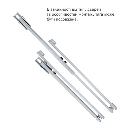 Тяга ABLOY DC197 стандартна Сірий - Фото №4