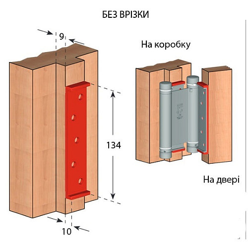 Завіс барний з гальмом ALDEGHI LUIGI 101AB125B 125 мм AB бронза - Фото №10