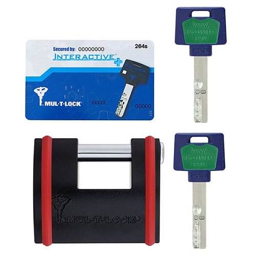 Замок навісний MUL-T-LOCK E-SLID/SBE13 Interactive+ (2 ключа) - Фото №7