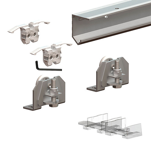 Розсувна система VALCOMP Jupiter JU01 довжина 1,8 м на 1 полотно вагою до 30 кг - Фото №8