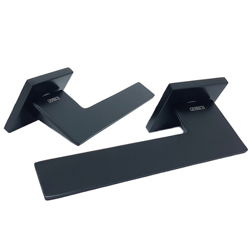 Ручки на розетте GENRICH R77.175 MBP черный матовый - Фото №3