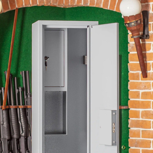 Сейф для зброї METALZAVOD ШОЕ-1000 сірий - Фото №7