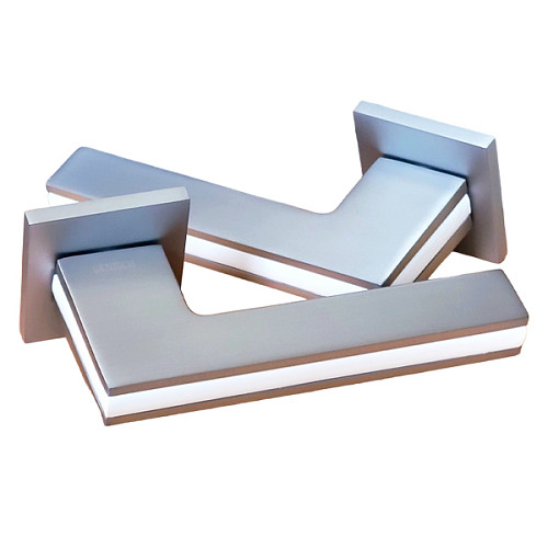 Ручки на розетте GENRICH R77.220 WH/MCP белый матовый/хром матовый - Фото №2