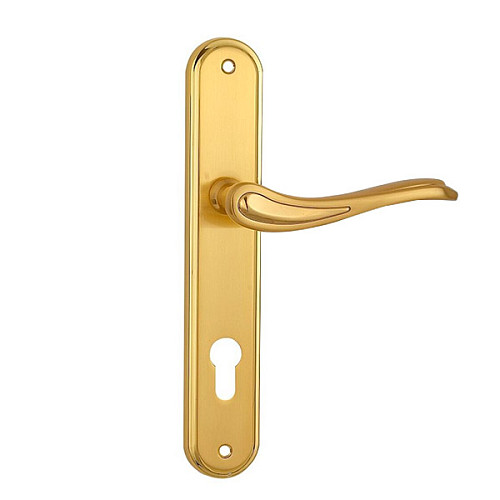 Ручки на планке SIBA Modena 85 матовое золото/полированное золото - Фото №2