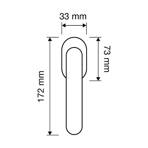 Ручка оконная LINEA CALI Spring 025 хром матовый - Фото №2