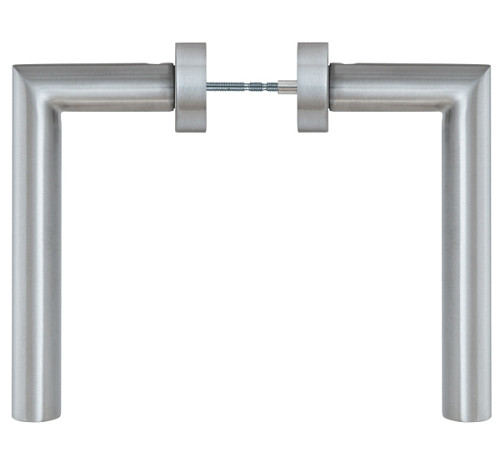 Ручки на розеті ROSTEX Vigo ES32 нержавіюча сталь матова - Фото №4