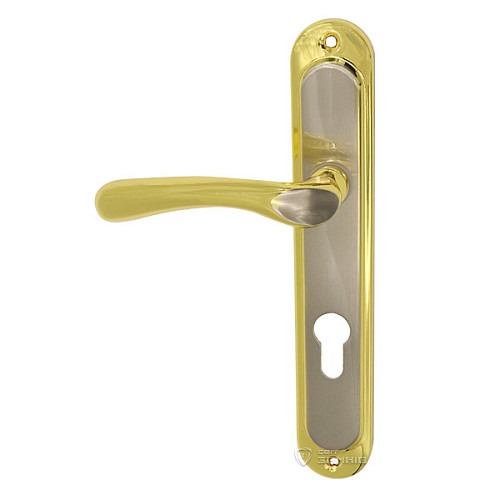 Ручки на планці IMPERIAL Kumru 72C SN/GP сатин/золото - Фото №3