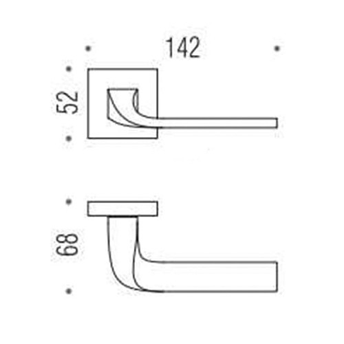 Ручки на розеті COLOMBO Isy BL11 (MM29/FF29BZG-MM13/FF23) хром - Фото №3