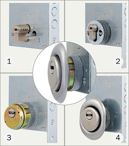 Протектор DISEC SFERIK BDS16 25 мм + накладка DISEC КТ038 латунь матовая - Фото №6