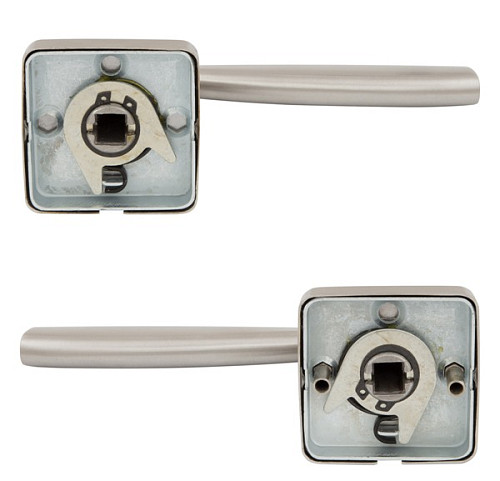 Ручки на розетте ROSTEX Novara H50 нержавеющая сталь матовая - Фото №2