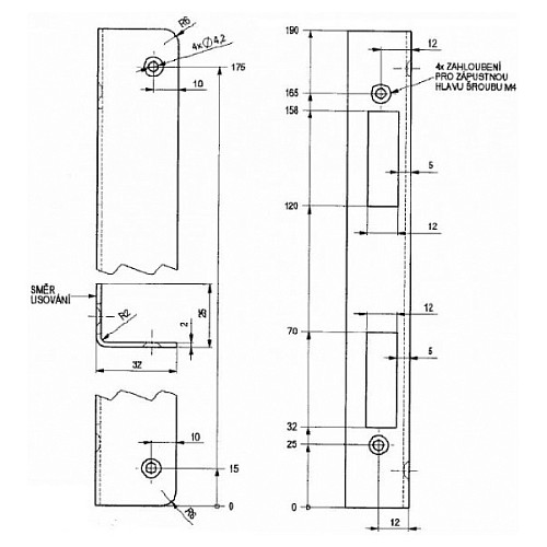 Ответная планка BERA LRoS угловая - Фото №2